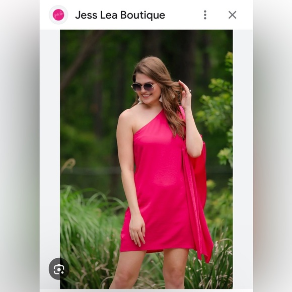 Jess Lea Dresses & Skirts - One-Shoulder Dress Cheetah Print by Jess Lea Boutique